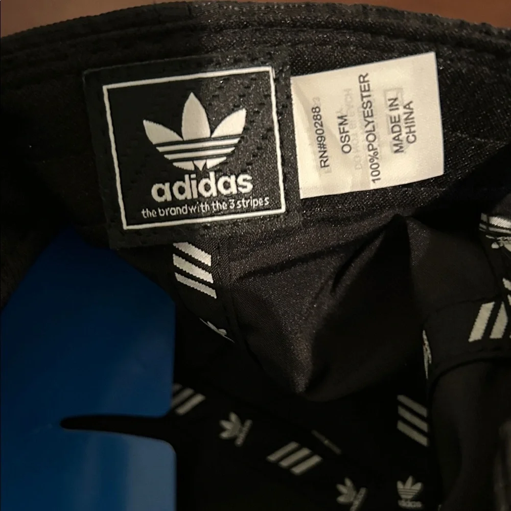 Adidas Black Cap with White Logo - Picture 2 of 5